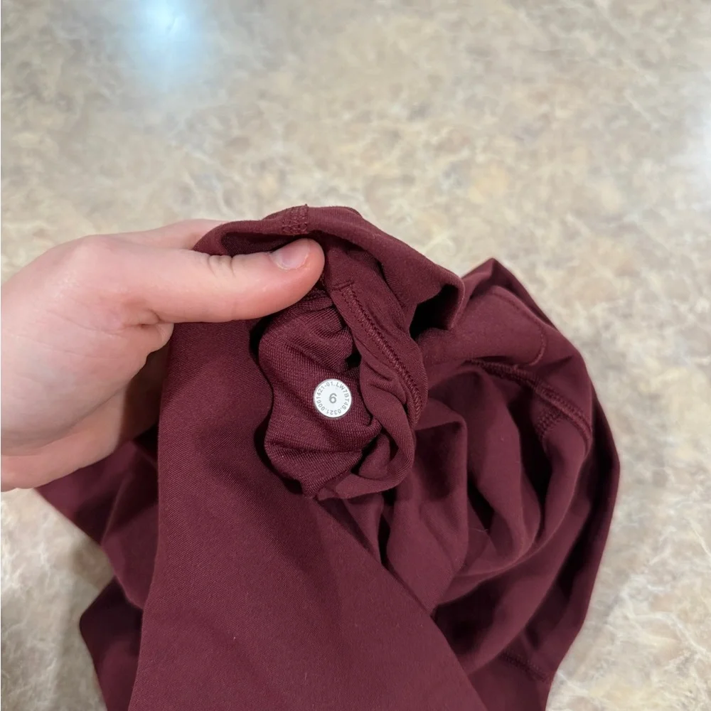 lululemon athletica High-Rise Bike Shorts in Deep Burgundy